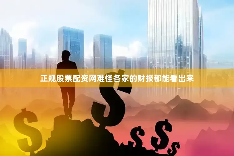 正规股票配资网难怪各家的财报都能看出来